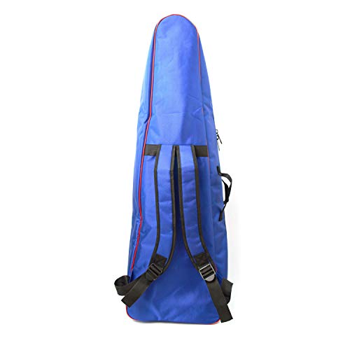 LEONARK Fencing Draw-bar Wheel Bag for Epee Saber and Foil - Hema Sword Bag Trolley Case for Fencing Suit and Mask - color: Blue A