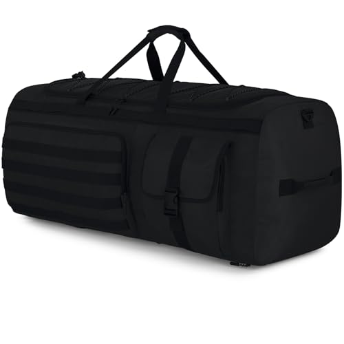 Gonex 130L Extra Large Duffel Bag, Convertible Travel Duffle - color: Black, size: 130L