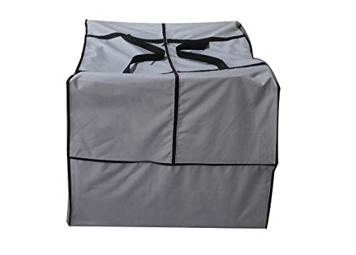 Outdoor Square Cushion/Cover Storage Bag, Protective Zippered Storage Bags with Handles, 32''L x 32''W x 24''H - color: Grey, size: 32"X32"X24"