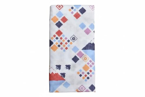Japanese Gauze Tenugui Towel – 100% Cotton Made in Japan – Quick Dry, Soft & Lightweight Kitchen Tea Towel, Face & Hand Towel for Travel, Gym and Daily Use (1, Chidori Fuji Pattern Blue, Medium) - color: Chidori Fuji Pattern Blue