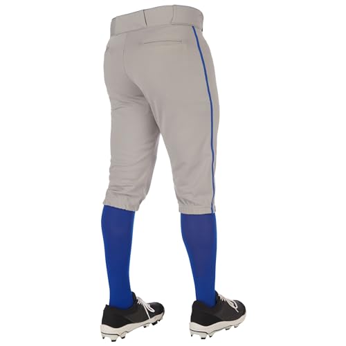 Champro Boys Triple Crown 2.0 Baseball Knickers with Braid - color: Grey, Royal, size: X-Small
