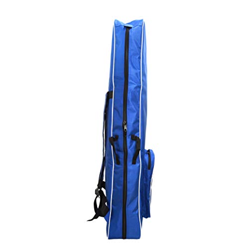 LEONARK Fencing Draw-bar Wheel Bag for Epee Saber and Foil - Hema Sword Bag Trolley Case for Fencing Suit and Mask - color: Blue A