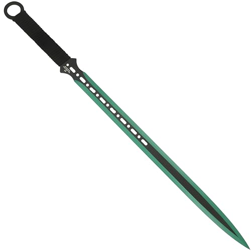 Snake Eye Full Tang Tactical Blade Katana/Ninja Sword/Machete/Throwing Knife, 27-Inch. - color: Green