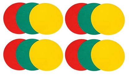GSi Non-Slip Floor Spot Markers for Sports, Therapy & Classroom - size: 1.⁠ ⁠Round