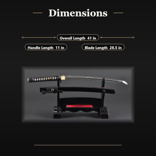 1045 Katana, Hand Forged Full Tang Japanese Sword | Classic Tsuba Series - color: Dragon660