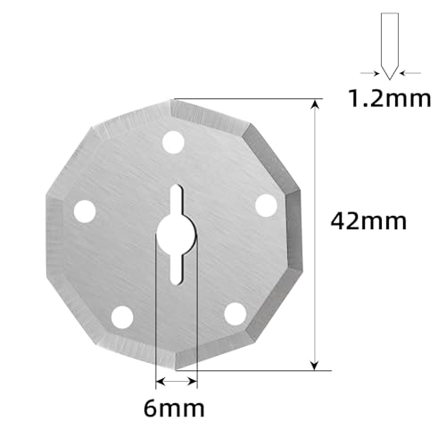 4-Pack Replacement Rotary Blades Compatible with WORX WX082L 4V ZipSnip Cordless Electric Scissors, WA2300 Replacement Blades (1-1/2"),Fits RC2600K, RC2601, RC2602, WX080L,WX2300