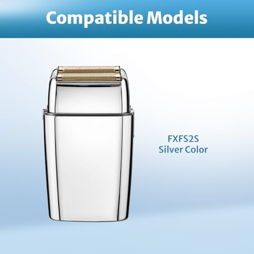 FXFS2 Foil Shaver Replacement Foil Compatible with Babyliss Foil Shaver FXFS2, Silver Color, 2Pack - color: Silver 2 Pack