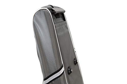 LEONARK Fencing Draw-bar Wheel Bag for Epee Saber and Foil - Hema Sword Bag Trolley Case for Fencing Suit and Mask - color: Wheeled Gray