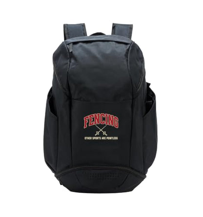 Funny Fencing Sport Lover Fencer Sword Men Women Sport Backpack