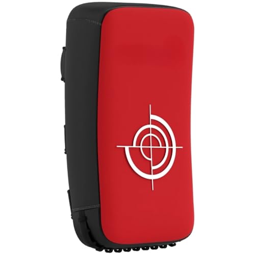 FOWE Kicking Strike Shield 16.5" x 8.7" x 3.5", Curved Punching Pad with Foam Padding & Adjustable Straps, for Martial Arts Sparring