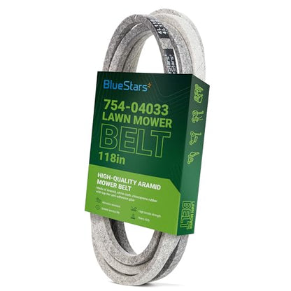 BlueStars 754-04033 Deck Belt | Heavy-Duty Aramid Cord | 1/2” x 118” - size: 754-04033, style: Aramid Cord