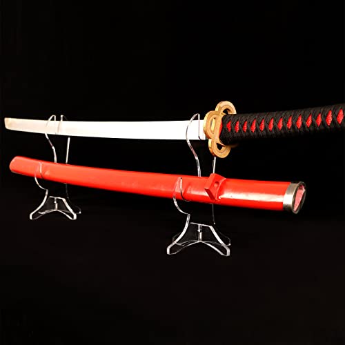 WANLIAN 2-Tier Clear Acrylic Sword Stand Desktop Katana Display Holder