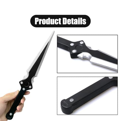 1 PCS Foam Training Dagger Professional Foam Sword Fake Knife 14" PU Weapon Knife Prop for Cosplay Accessories Martial Arts Practice Halloween