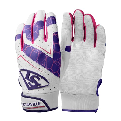 Louisville Slugger Youth Genuine 2.0 Batting Gloves - color: Purple, size: Large