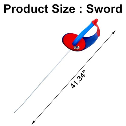 Fencing Electric Sword Weapon, National Grade Electric Fencing Sword with Handle Grip, Professional Complete Standard Fencing Gear for Fencer, 41.34" Blade Fencing Epee/Foil/Saber(Right Hand) - color: Saber(Right Hand)