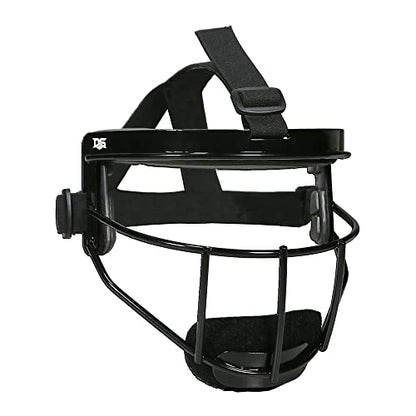 Defender Fielder’s Wire Mask - High-Impact Steel Infielder Face Guard for Softball & Baseball - Adult & Youth Sizes - Lightweight, Maximum Visibility & Secure Fit - color: Black, size: Youth