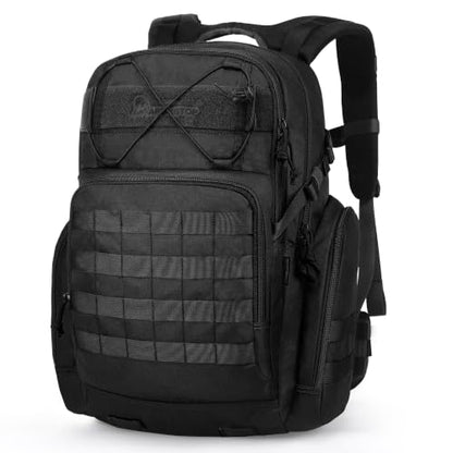 Mardingtop 40L Tactical Backpack for Men, Large Molle Military Rucksack Assault Pack for Hiking Travel Camping - color: Black