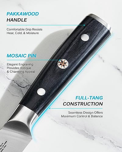 KYOKU Samurai Series Knife Japanese Style1 (Paring Knife, 3.5") - size: 3.5", style: Paring Knife