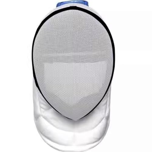 Fencing Epee Mask, CE Certified 350N Masque Fencing Mask, Professional Fencing Protective Gear, Unisex, White M