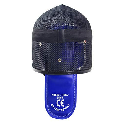 LEONARK Fencing Epee Mask Hema Helmet CE 350N Certified National Grade Masque - Fencing Protective Gear - color: Black, size: X-Small