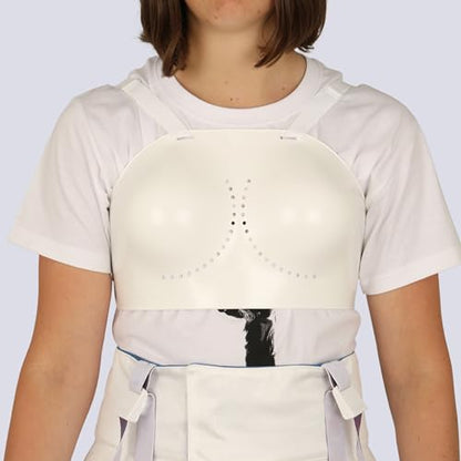Fencing Chest Protector - Integral Fencing Chest Guard for Women - Adjustable Plastic Breast Protector - Fencing Gear for Foil Epee Sabre - size: X-Small