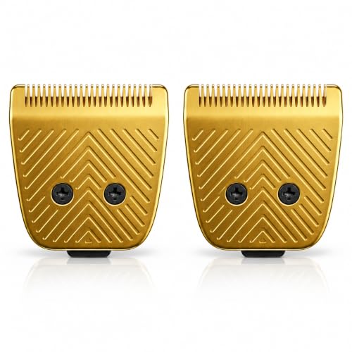 2 Pack Trimmer Replacement Blades compatible with Manscaped Lawn Mower 5.0 - color: 2 packs Gold Blade