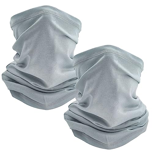 TICONN Neck Gaiter for Men Women, Cooling Bandana Face Mask Cover Gator - color: 2 Chiseled Stone, style: Quick Dry