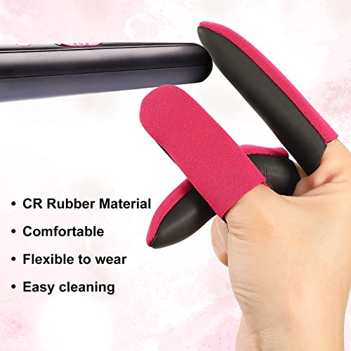 Nuanchu 6 Pcs High Heat Resistant Finger Protectors for Curling Iron