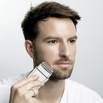 Shaver Replacement Foil and Cutters compatible with BaBylissPRO Barberology Double FXFS2 (3PC Silver) - color: 3PC Silver