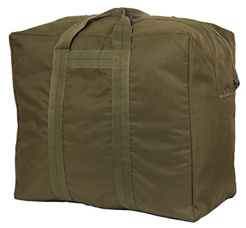 Rothco Enhanced Aviator Kit Bag - Heavy-Duty Outdoor Gear Carry Bag for Additional Storage, Olive Drab - color: Olive Drab