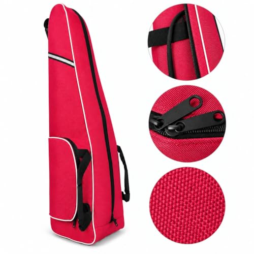 Fencing Bag with Wheels, Rolling Fencing Bag for Foil Epee Saber, Long Sword Carrier for HEMA and Fencing Gear, Side Pocket and Carry Handles - color: Hot Pink
