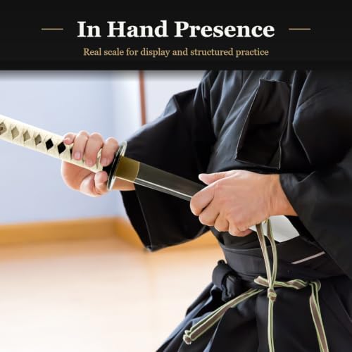 Katana Samurai Sword, 1045 Carbon Steel, Hand Forged, Full Tang - color: White-Warrior