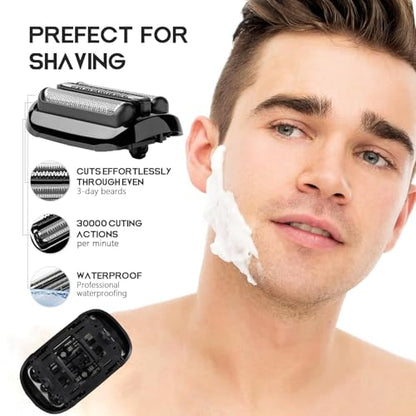 53B Replacement Foil and Cutter for Braun Series 5 & 6 Electric Shaver - color: 53b-2pcs-01