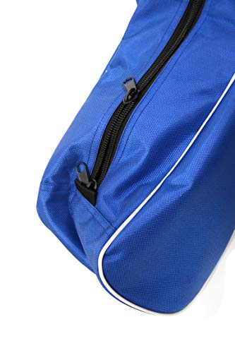 LEONARK Fencing Draw-bar Wheel Bag for Epee Saber and Foil - Hema Sword Bag Trolley Case for Fencing Suit and Mask - color: Blue A