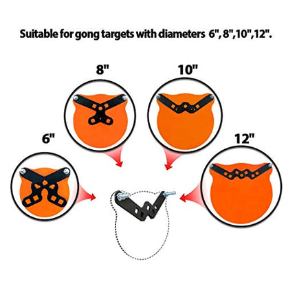 Highwild 2x4 Target Hanger | Target Stand Base | Adjustable Height Steel Post | AR500 Steel Gong Targets Conversion Adapter - color: G- Conversion Adapter(1 Pack)