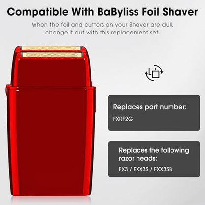 FXRF2G Shaver Replacement Head for BaByliss Pro FX3 Foil Shaver