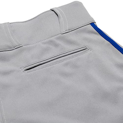 CHAMPRO Boy's Triple Crown Baseball Pant Knickers with Braid - color: Grey, Royal Pipe, size: X-Small