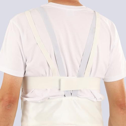 Fencing Chest Protector - Integral Fencing Chest Guard for Men - Adjustable Plastic Breast Protector - Fencing Gear for Foil Epee Sabre - size: Medium