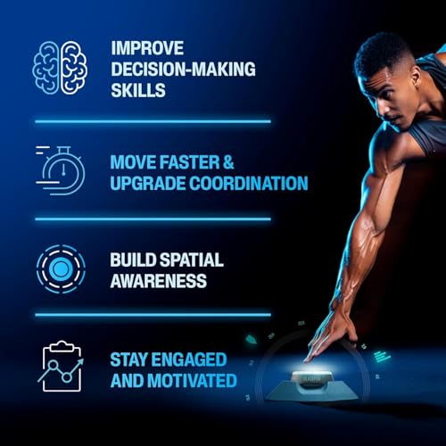 BlazePod Soccer Reaction Training Kit – 4 Smart Light Pods for Speed, Ball Control & Game IQ – Football Reflex Training for Players & Coaches – App Access Included - color: 6 Pods