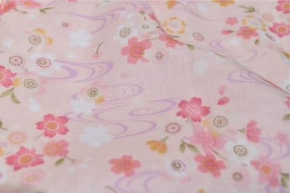 Japanese Gauze Tenugui Towel – 100% Cotton Made in Japan – Quick Dry, Soft & Lightweight Kitchen Tea Towel, Face & Hand Towel for Travel (1, Flowing Water Cherry Blossom Pattern Pink, Medium) - color: Flowing Water Cherry Blossom Pattern Pink