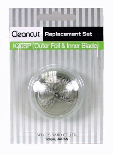 Replacement Kit for Cleancut ES412 Personal Shaver - Blade and Foil Head Replacement for Precision Shaving - Includes New Blade, Foil & Cap - Made in Japan, Easy to Install - color: K30sp