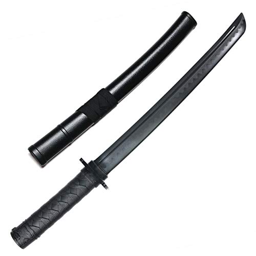E-BOGU Polypropylene Practice Martial Arts Equipment with Black Saya Scabbard (Bokken Type 24.5") - style: Hamon Short 23.5"