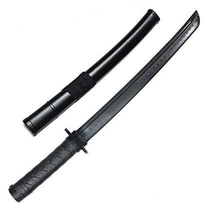 E-BOGU Polypropylene Practice Martial Arts Equipment with Black Saya Scabbard (Bokken Type 24.5") - style: Hamon Short 23.5"