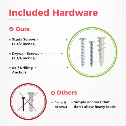 TIDYME Garage Tool Organizer Wall Mount, 48", 3 Racks 6 Hooks, 300 lbs - size: 48" with 3 Racks & 6 Hooks