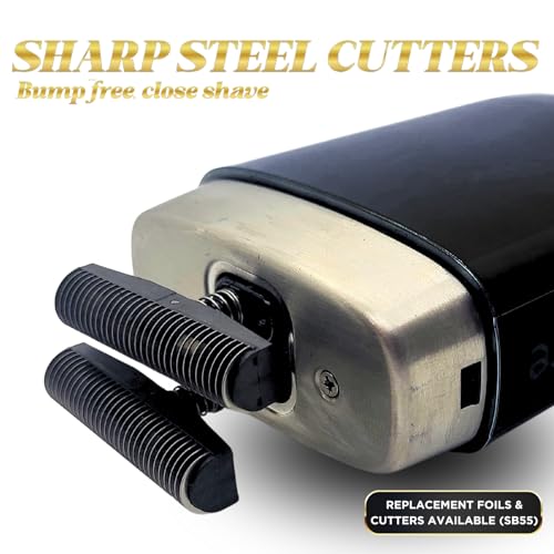 Supreme Trimmer Replacement Foil & Cutter SB55 | Hypoallergenic Foil for Crunch Lite STF600 | Black - color: Black Foil & Cutters