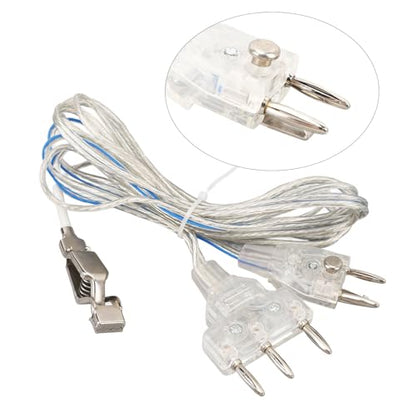 Fencing Body Wire Transparent Conductive Cord Universal Signal Connection for Competition Training Stainless Steel Clear 103g 1 Piece
