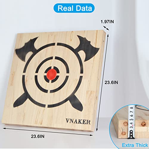 Axe Throwing Wooden Target & Knife Throwing Wooden Target with Steel Chain