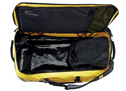 PETZL, DUFFEL 85L, Medium Capacity Transport Bag, Yellow - color: Yellow/Black