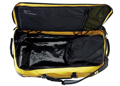PETZL, DUFFEL 85L, Medium Capacity Transport Bag, Yellow - color: Yellow/Black