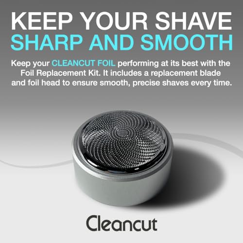 Replacement Kit for Cleancut ES412 Personal Shaver - Blade and Foil Head Replacement for Precision Shaving - Includes New Blade, Foil & Cap - Made in Japan, Easy to Install - color: K30sp